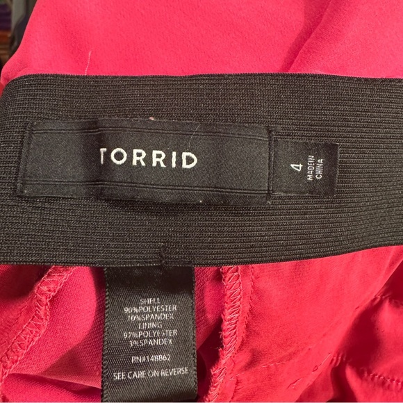 Torrid Asymmetrical Skort Barbie Pink - Picture 6 of 6